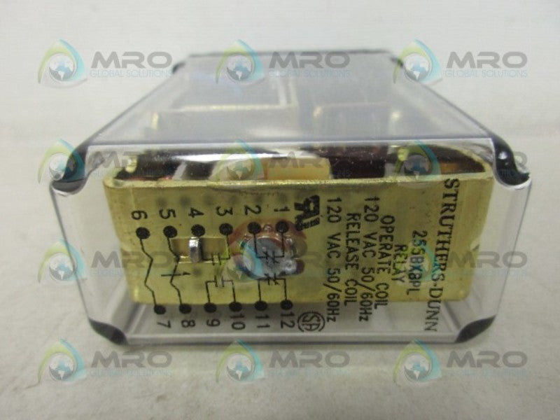 STRUTHERS-DUNN 255BXBPL RELAY 120V NSMP
