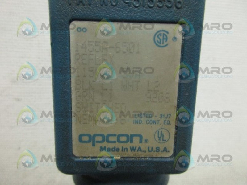 OPCON 1455A-6501 PHOTOELECTRIC SENSOR UNMP