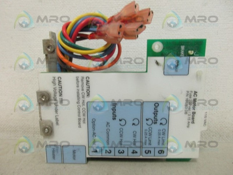 VALVCON 101763 AC MOTOR BOARD (AS PICTURED) UNMP