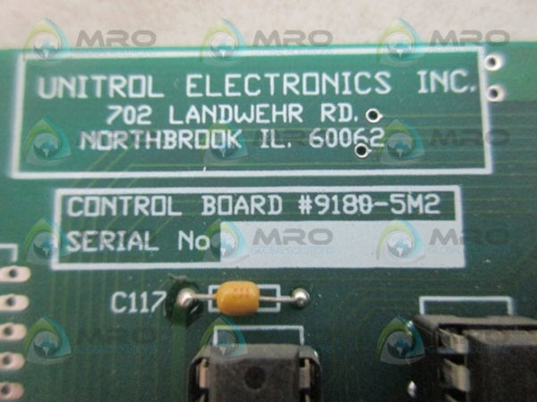 UNITROL ELECTRONICS 9180-5M2 CONTROL BOARD NSNP