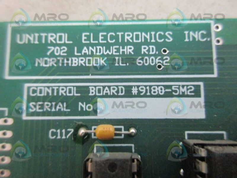 UNITROL ELECTRONICS 9180-5M2 CONTROL BOARD NSNP