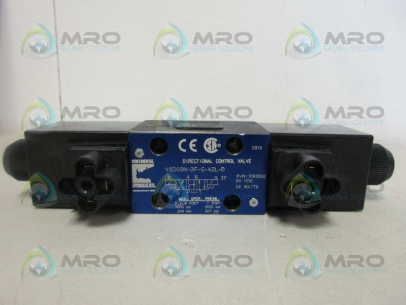 CONTINENTAL VSD03M-3F-G-42L-B DIRECTIONAL CONTROL VALVE NSNP