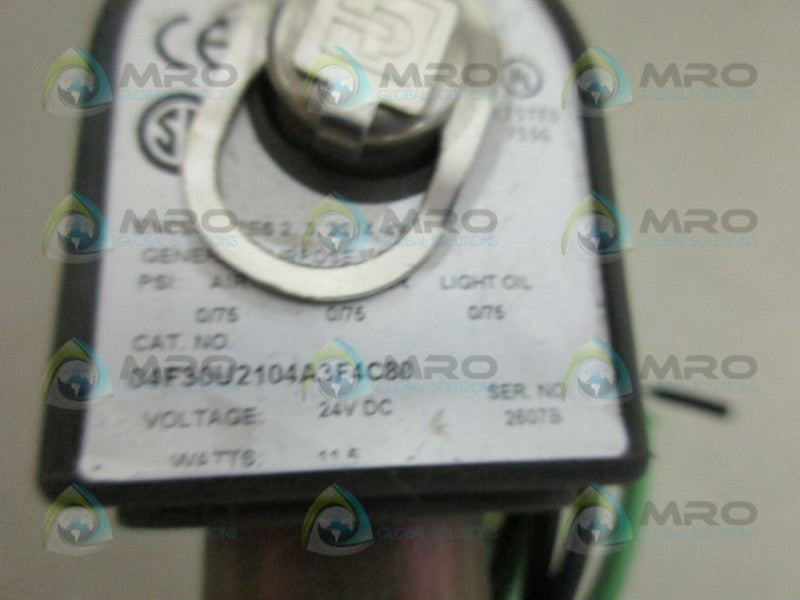 PARKER 04F30U2104A3F4C80 SHUT OFF VALVE NSMP