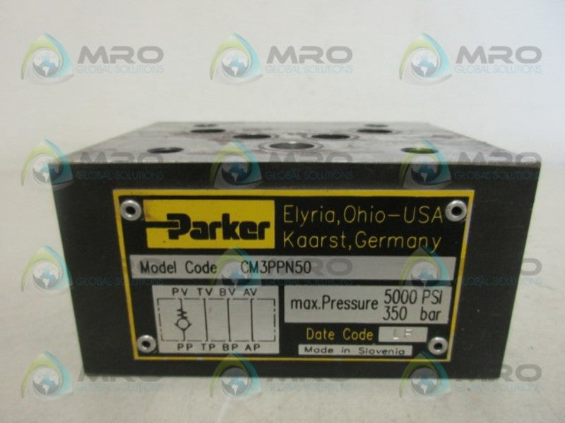 PARKER CM3PPN50 HYDRAULIC VALVE NSNP