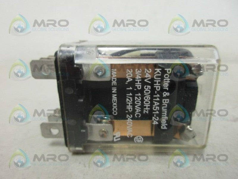 POTTER & BRUMFIELD KUHP-11A51-24 RELAY 24V  UNMP