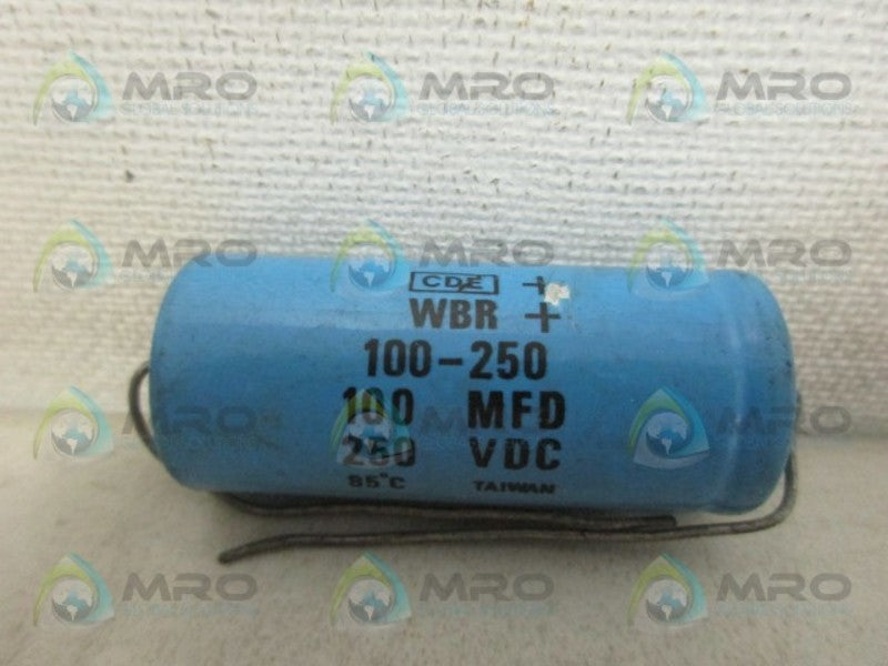 CDE 100-250 CAPACITOR UNMP