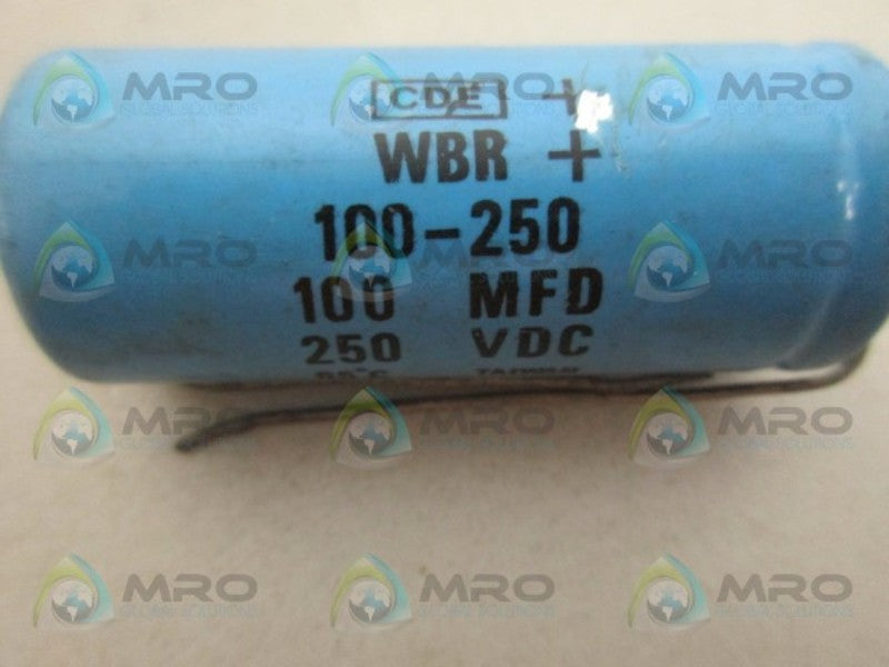 CDE 100-250 CAPACITOR UNMP