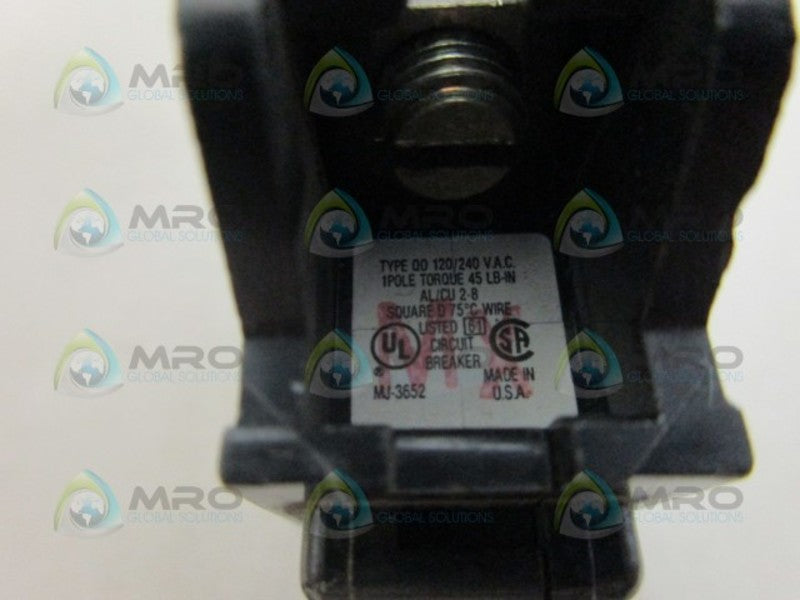 SQUARE D QO135 CIRCUIT BREAKER 1PL UNMP