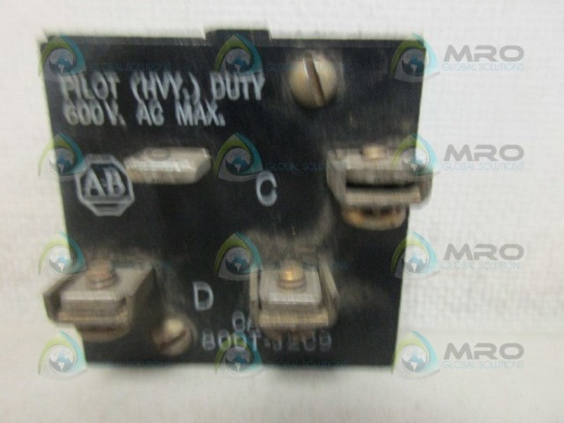 INDUSTRIAL SPARE PART 800T-J2C9 CONTACT BLOCK UNMP