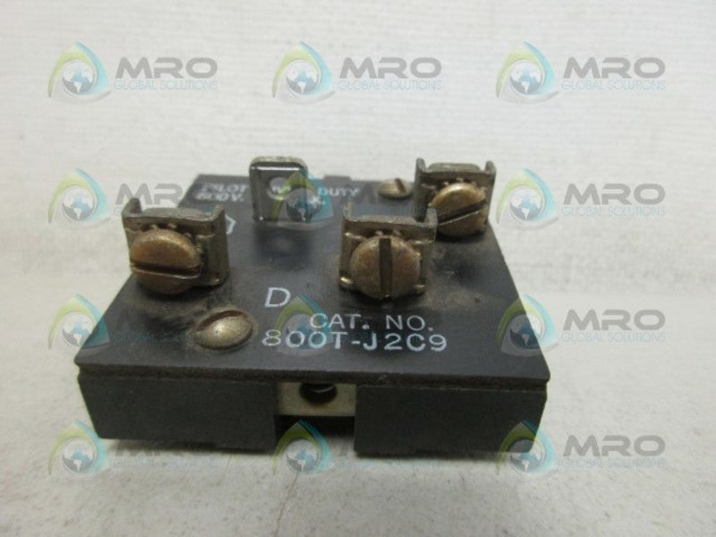 INDUSTRIAL SPARE PART 800T-J2C9 CONTACT BLOCK UNMP