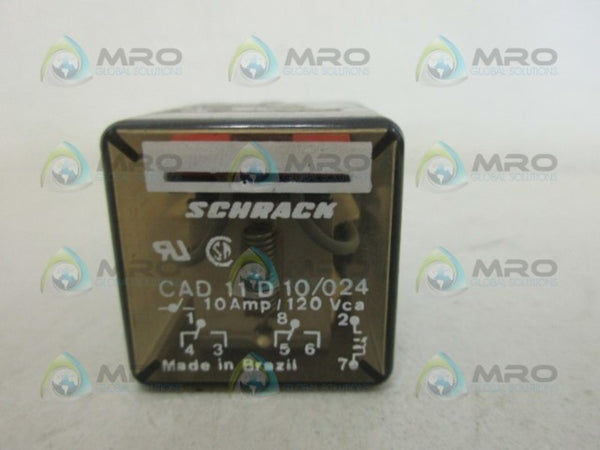 SCHRACK CAD11D10/024 RELAY UNMP