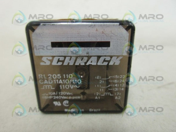 SCHRACK CAD11A10/110 RELAY UNMP