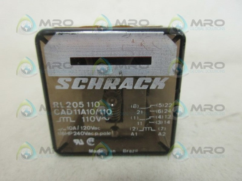 SCHRACK CAD11A10/110 RELAY UNMP