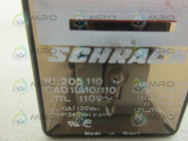 SCHRACK CAD11A10/110 RELAY UNMP