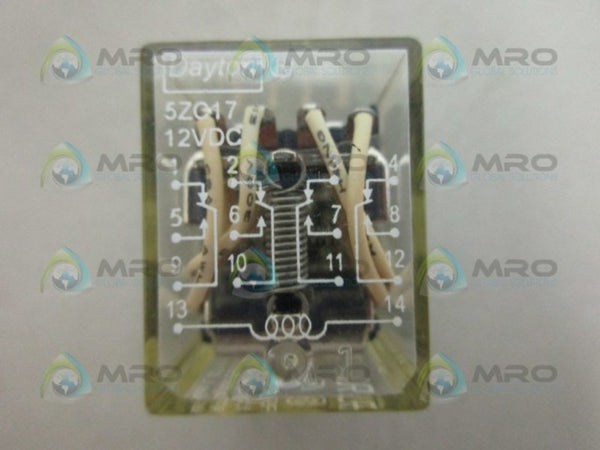 DAYTON 5ZC17 12V RELAY UNMP