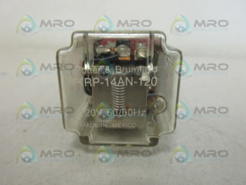 POTTER & BRUMFIELD KRP-14AN-120 120V RELAY UNMP