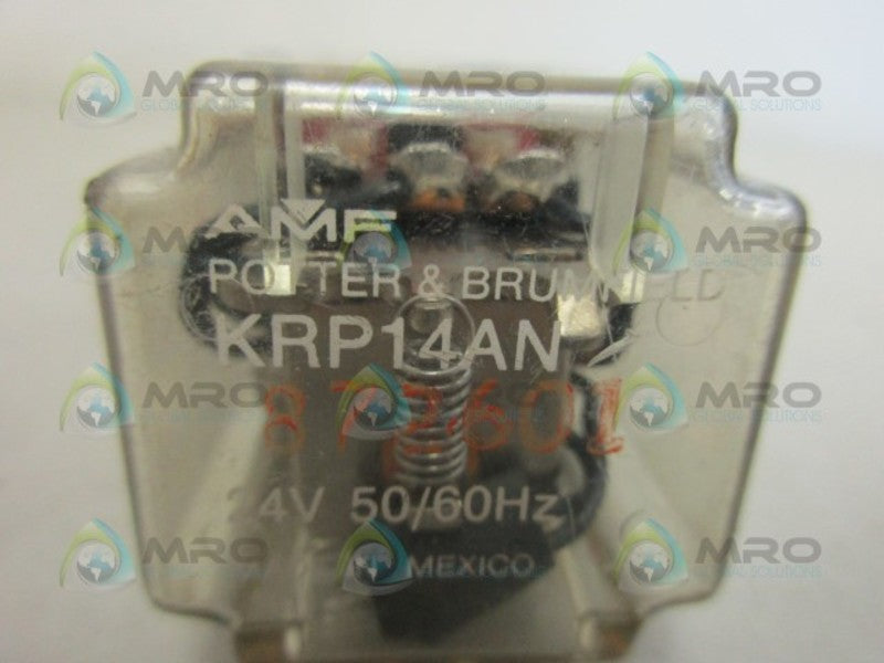 POTTER & BRUMFIELD KRP14AN RELAY 24V UNMP