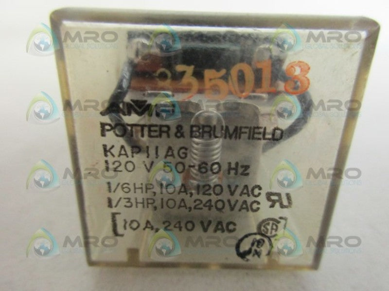 POTTER & BRUMFIELD KAP11AG RELAY 120V UNMP
