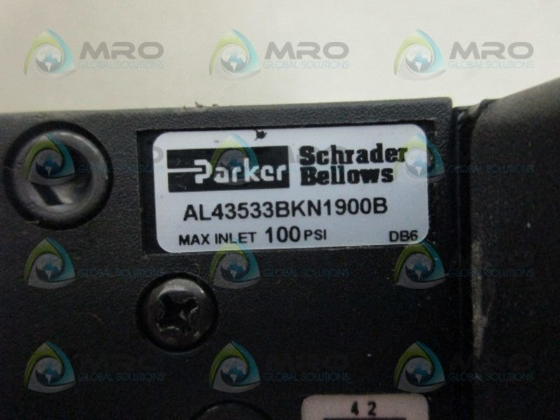 PARKER AL43533BKN1900B PNEUMATIC SOLENOID VALVE NSNP