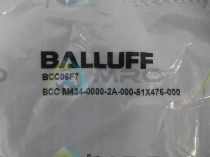 BALLUFF BCC M434-0000-2A-000-51X475-000 CABLE CONNECTORS NSNP IN BAG