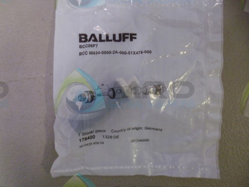 BALLUFF BCC M434-0000-2A-000-51X475-000 CABLE CONNECTORS NSNP IN BAG