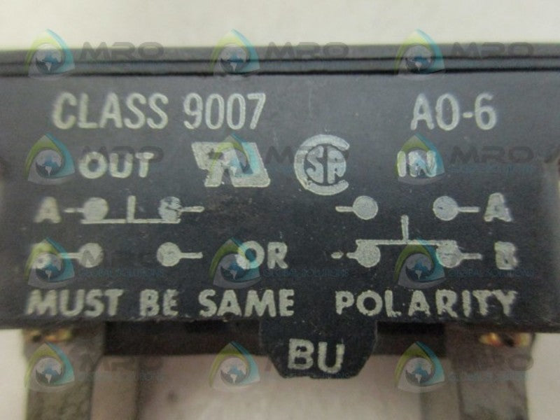 SQUARE D 9007AO6 LIMIT SWITCH UNMP
