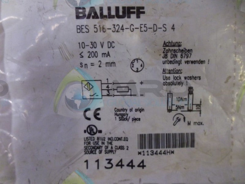 BALLUFF BES 516-324-G-E5-D-S-4 PROXITMITY SWITCH NSMP