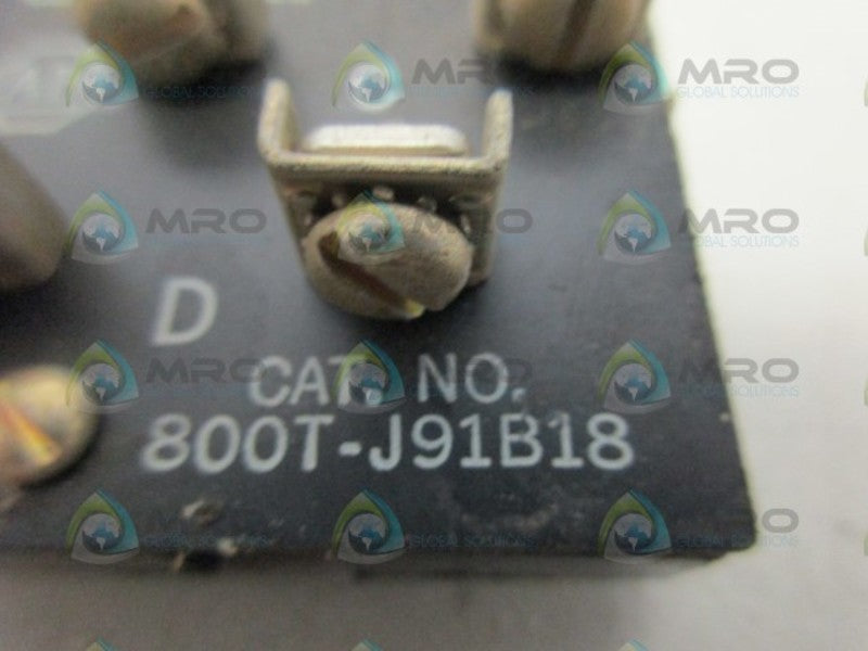 INDUSTRIAL SPARE PART 800T-J91B18 CONTACT BLOCK UNMP