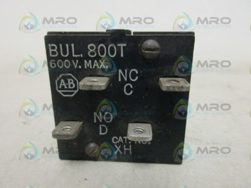 INDUSTRIAL SPARE PART 800T-XH CONTACT BLOCK UNMP