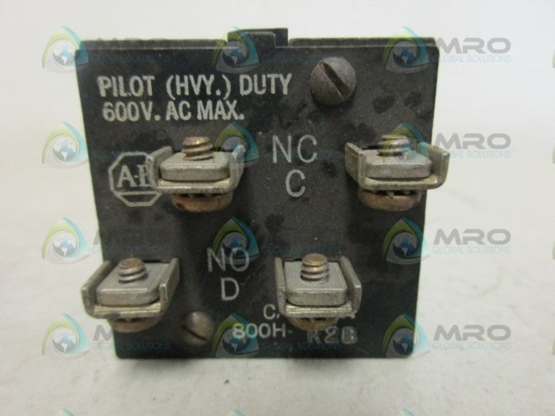 INDUSTRIAL SPARE PART 800H-R2B CONTACT BLOCK UNMP