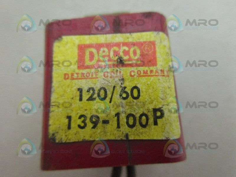 DECCO 139-100P COIL UNMP