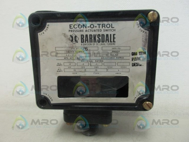BARKSDALE E1H-H500-P6 ACTUATED SWITCH (AS PICTURED) UNMP