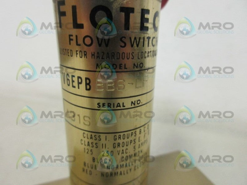 FLOWTEC V6EPBBBS-LF FLOW SWITCH NSNP
