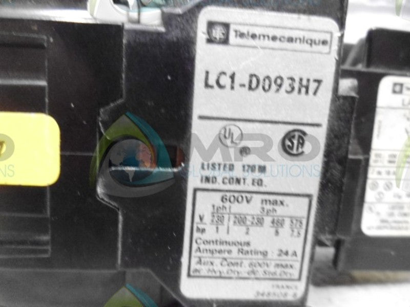 TELEMANIQUE LC1-D093H7/LA1-D11 CIRCUIT BREAKER UNMP