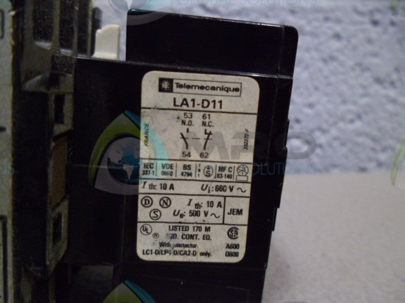TELEMANIQUE LC1-D093H7/LA1-D11 CIRCUIT BREAKER UNMP