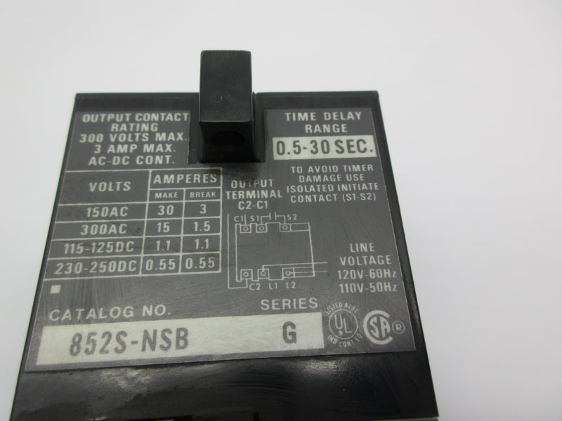 ALLEN BRADLEY 852S-NSB SER. G 300V 3A 0.5-30S UNMP