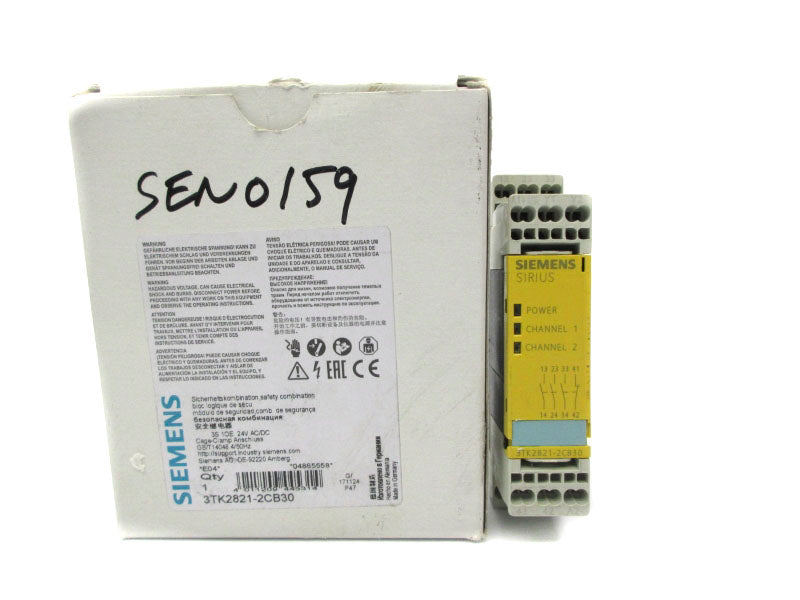 SIEMENS 3TK2821-2CB30 24VAC/DC NSMP