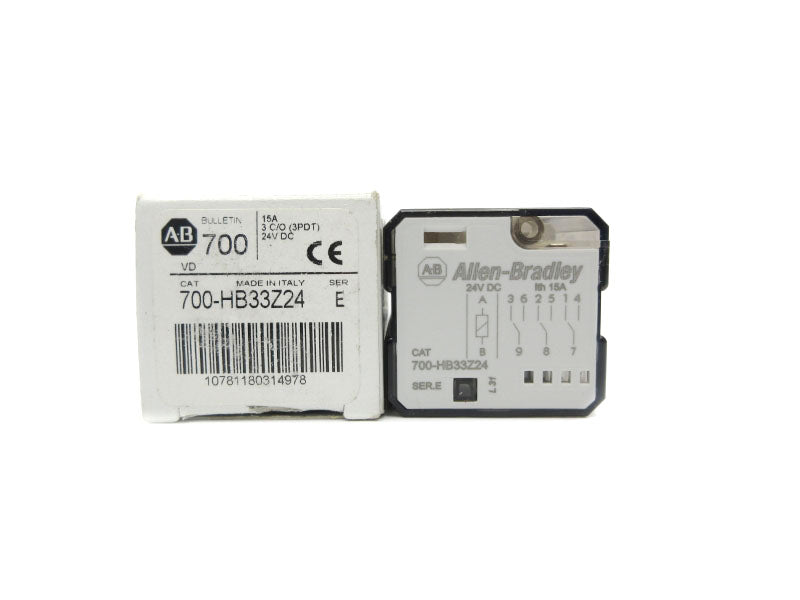 ALLEN BRADLEY 700-HB33Z24 SER. E 24VDC 15A (WH) NSMP
