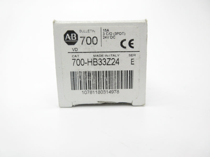 ALLEN BRADLEY 700-HB33Z24 SER. E 24VDC 15A (WH) NSMP