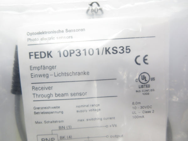 BAUMER FEDK10P3101/KS35 10-30VDC NSMP