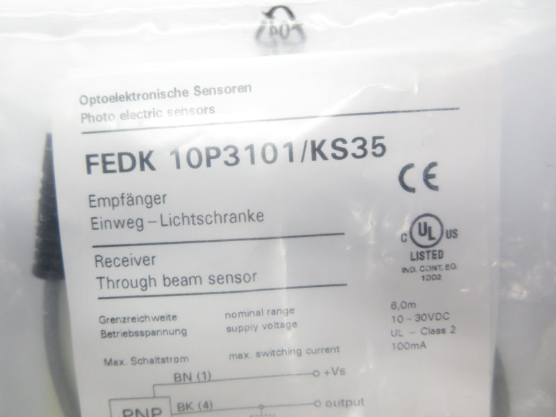 BAUMER FEDK10P3101/KS35 10-30VDC NSMP