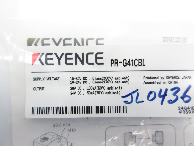 KEYENCE PR-G41CBL 10-30VDC NSMP