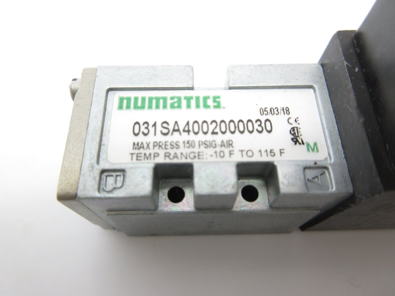 NUMATICS 031SA4002000030 100-115V 110-120V .06A 150PSI NSNP