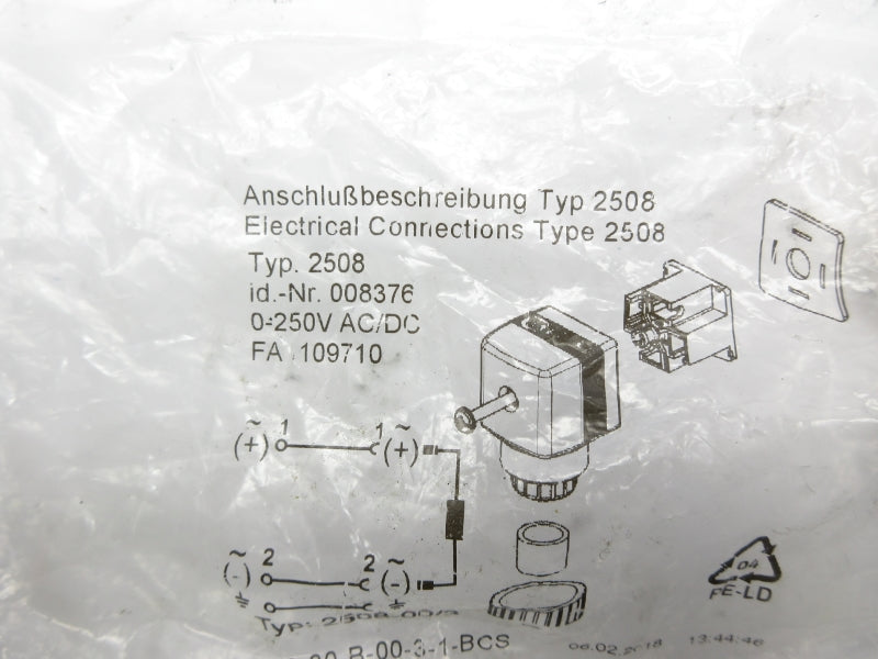 CONNECTOR 2508 0-250VAC/DC NSMP