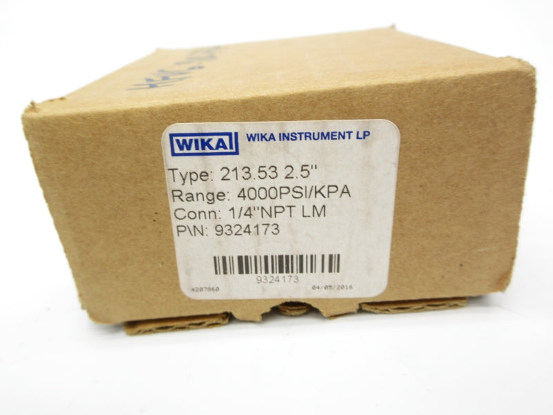 WIKA 9324173 4000PSI 1/4" NSMP