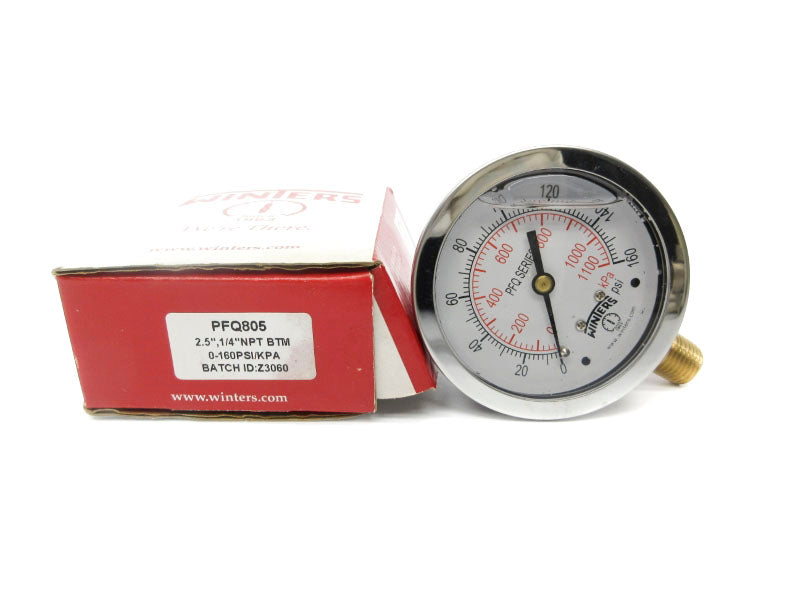 WINTERS PFQ805 0-60PSI 2.5" NSMP