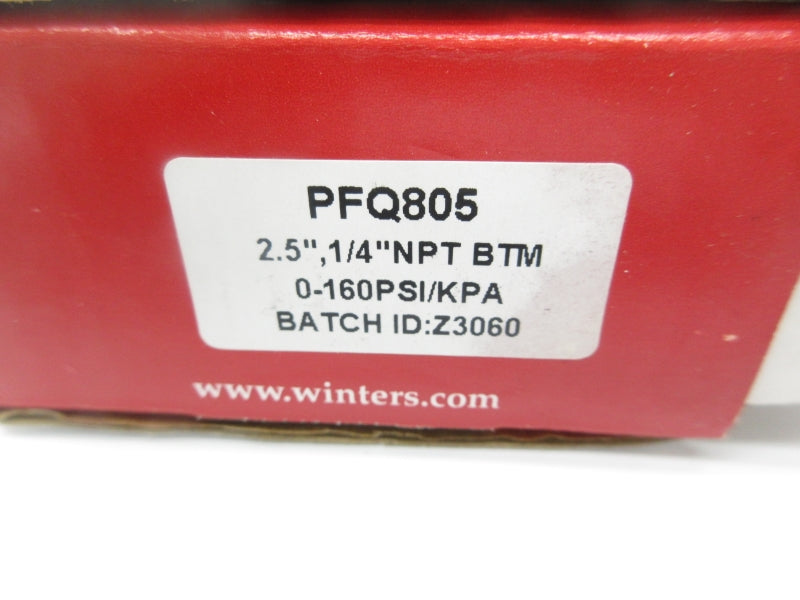 WINTERS PFQ805 0-60PSI 2.5" NSMP