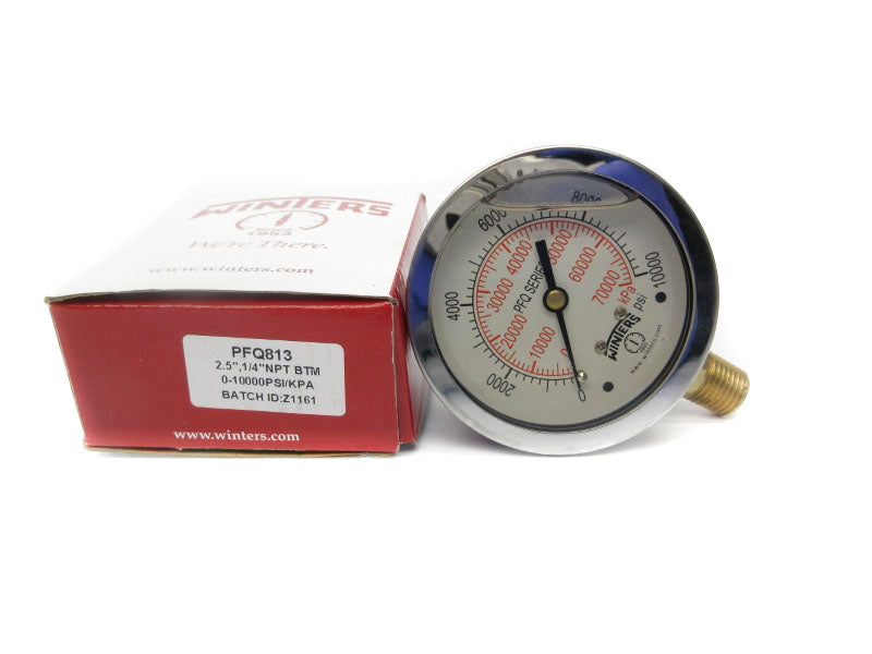 WINTERS PFQ813 0-1000PSI 2.5" NSMP
