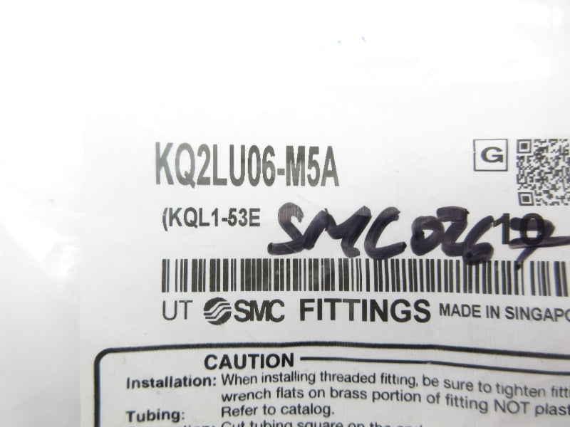 SMC KQ2LU06-M5A (PKG OF 10) NSMP