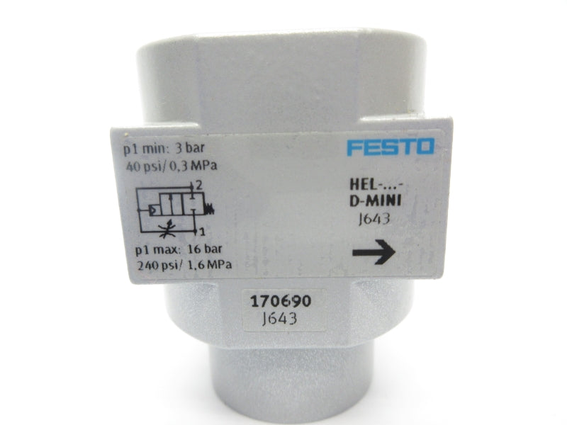 FESTO HEL-D-MINI 170690 240PSI NSNP
